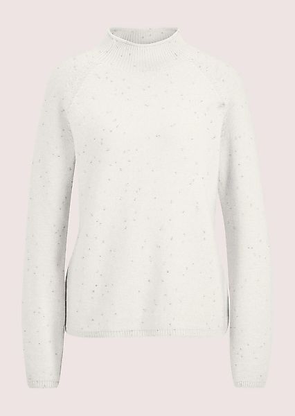 MADELEINE Longpullover "Strickpullover Glanzvoller Wollpullover mit Glattst günstig online kaufen