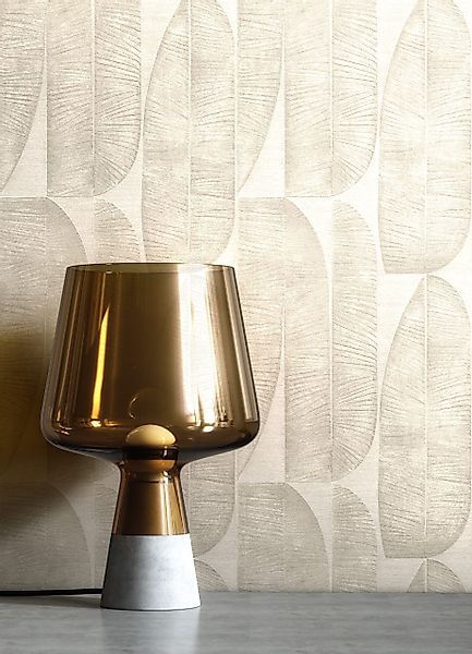 Newroom Vliestapete, Beige Tapete Modern Bananenblätter günstig online kaufen