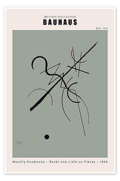 Posterlounge Wandbild Bauhaus - Punkt und Linie zu Fläche, 1925, Wassily Ka günstig online kaufen