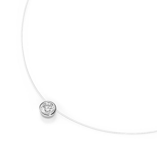 Smart Jewel Collier schwebender Stein, Zirkonia, günstig online kaufen