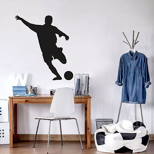 Wall-Art Wandtattoo »Fußball Aufkleber Kick it!«, (1 St.) günstig online kaufen