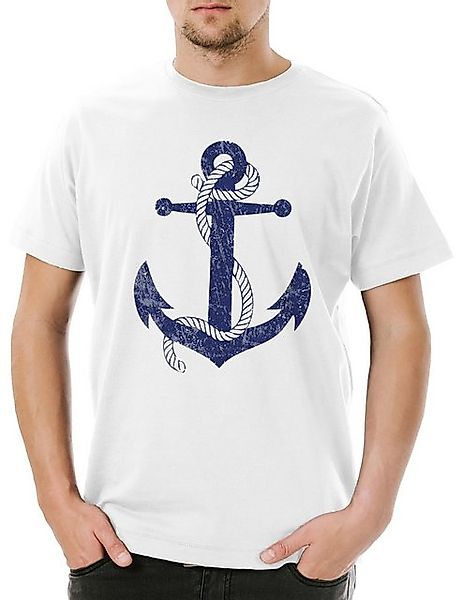 Urban Backwoods Print-Shirt Oldschool Anchor Vintage Logo I Herren T-Shirt günstig online kaufen