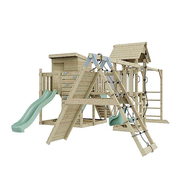 OutdoorToys Spielturm Lars mit Babyschaukel Mintgrün günstig online kaufen