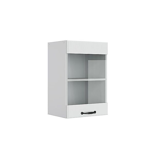 Vicco Glashängeschrank R-Line, Weiß Landhaus/Weiß, 40 günstig online kaufen