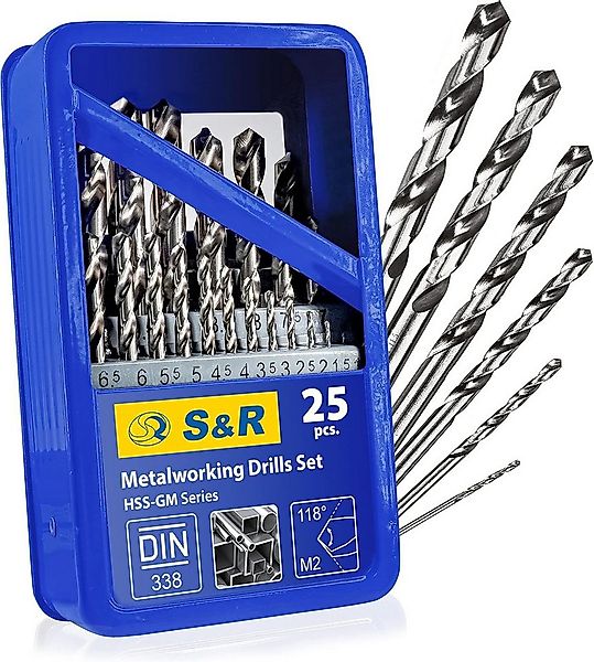 S&R Metallbohrer -Set, 118° Spitzenwinkel, GM-Serie, HSS-Stahl, Industrie-Q günstig online kaufen
