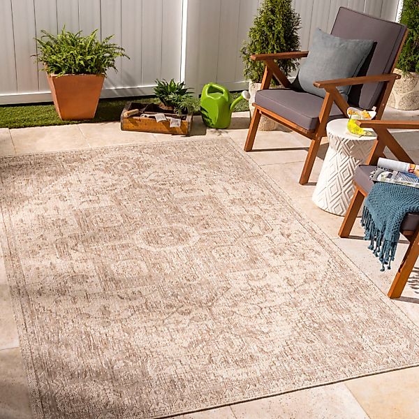 Livabliss Teppich "LEMARK" rechteckig 4 mm Höhe Teppich In- /Outdoor Boho J günstig online kaufen