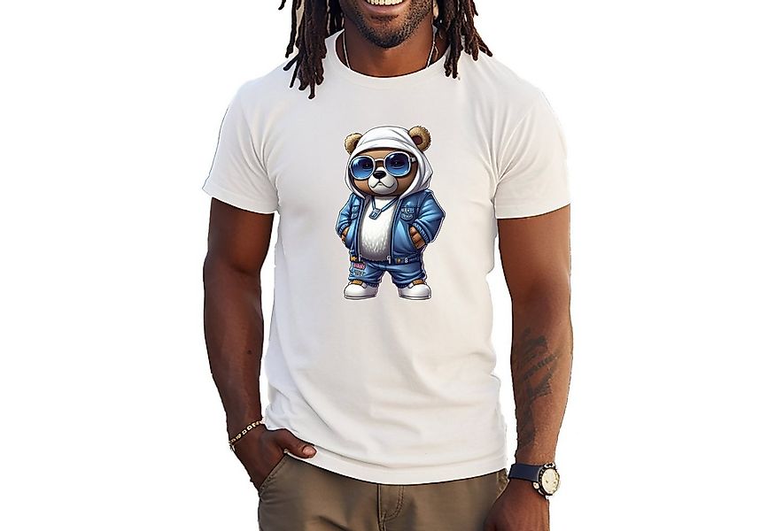 Banco Print-Shirt Exklusives Bärenshirt in Größen S -5XL Sommershirt Sommer günstig online kaufen