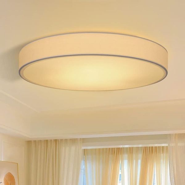 Nettlife LED Deckenleuchte Schlafzimmer Grün Stoffschirm günstig online kaufen