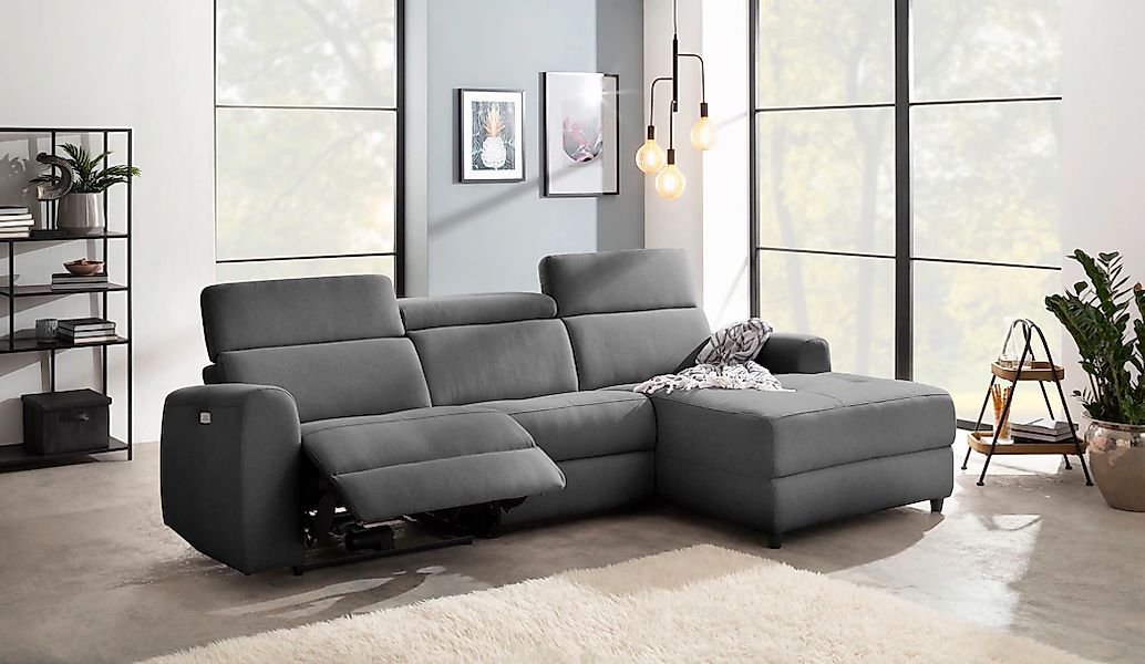 Home affaire Ecksofa »Sentrano, L-Form,«, 275 cm, man. o. elektr. Relaxfunk günstig online kaufen