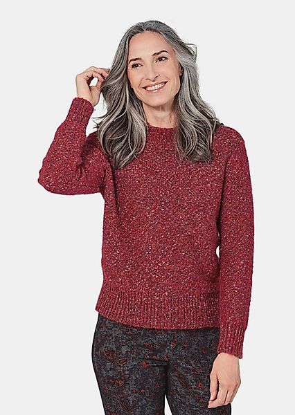 GOLDNER Strickpullover Flauschiger Bouclé-Pullover, Stehkragen Melierter günstig online kaufen