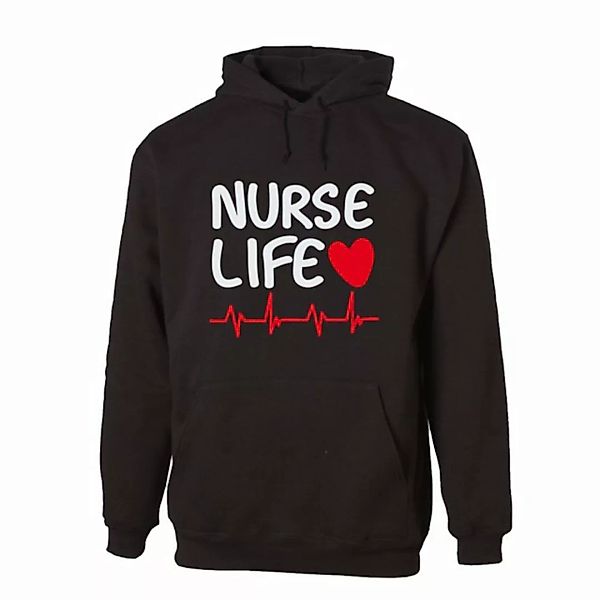 G-graphics Hoodie Nurse life Unisex, mit Frontprint, mit Spruch / Statement günstig online kaufen