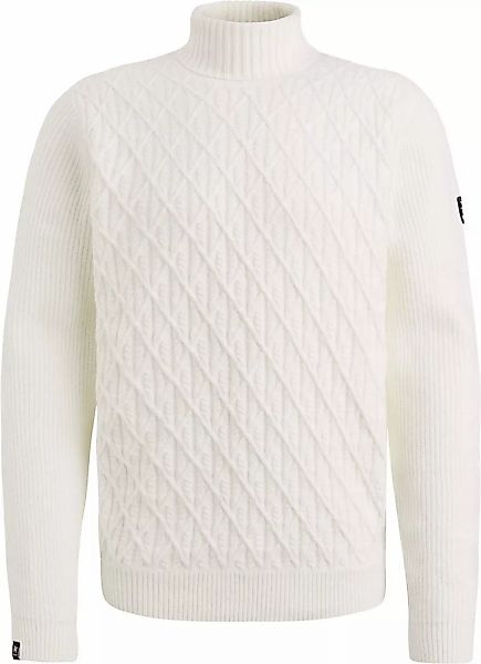 Vanguard Rollkragenpullover Struktur Off White - Größe M günstig online kaufen