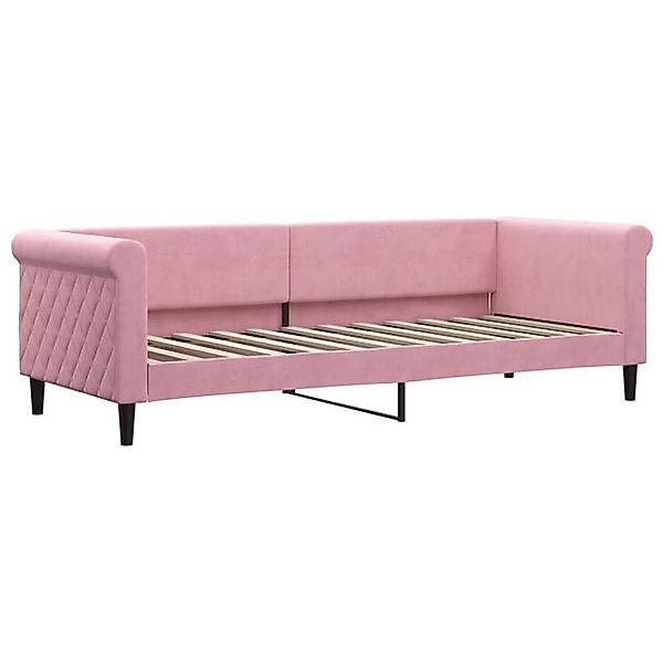 vidaXL Bett Tagesbett Rosa 80x200 cm Samt günstig online kaufen