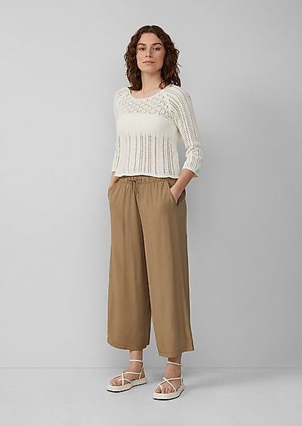 QS 7/8-Hose Culotte aus Viskose Gummizug günstig online kaufen