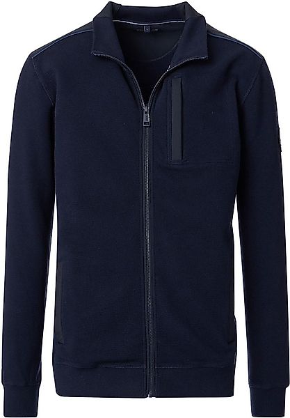 CASA MODA Sweatjacke mit Elasthan Farbe dunkelblau Größe: 5XL günstig online kaufen