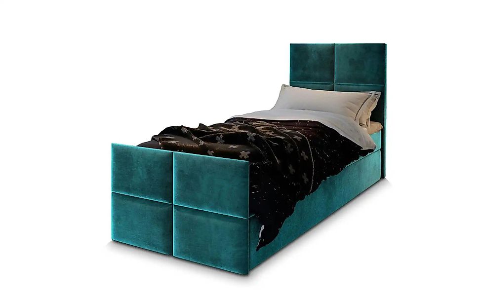 MASSENO Boxbett mit Bettkasten Ariel ¦ türkis/petrol ¦ Maße (cm): B: 80 H: günstig online kaufen