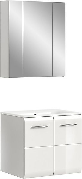 welltime Badezimmer-Set, (Set, 3-St), Florenz, Badkombination 3-tlg., Weiß günstig online kaufen