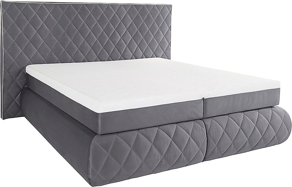 Places of Style Boxspringbett Alaric, wahlweise mit und ohne LED-Beleuchtun günstig online kaufen