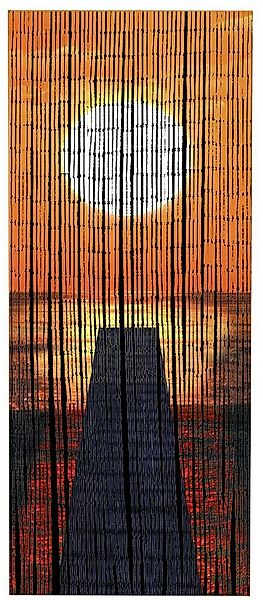 Maximex Türvorhang Modell Sonnenuntergang (1 St), Hakenaufhängung, abdunkel günstig online kaufen