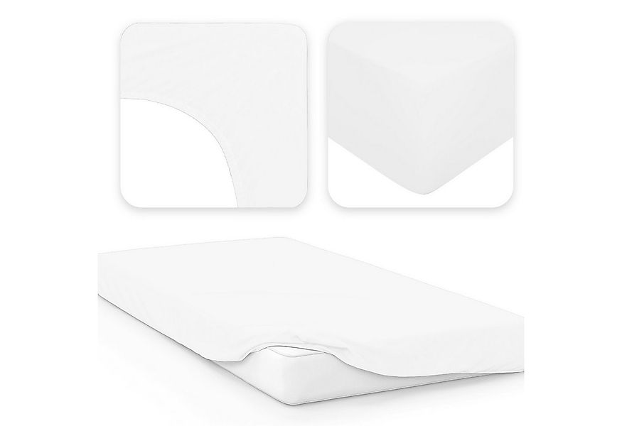 Jacobson Spannbettlaken BOXSPRING & ÜBERLÄNGE aus 100% Baumwolle, für hohe günstig online kaufen