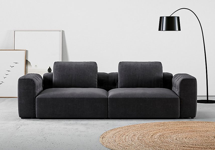Home affaire 2,5-Sitzer "Cushid" Modulsofa, bestehend aus 2 Teilen, Breite günstig online kaufen