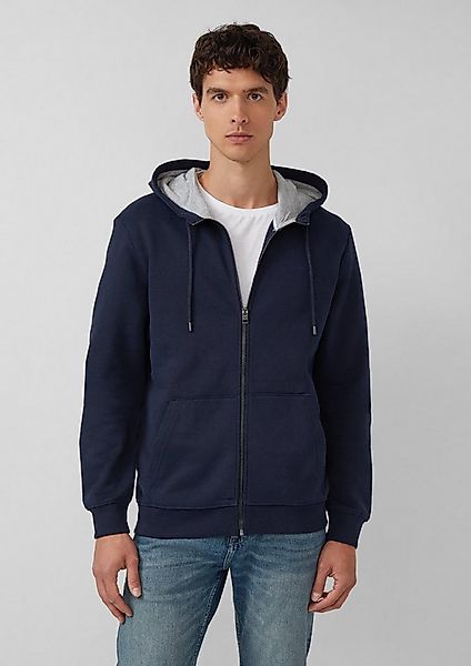 s.Oliver Sweatjacke Sweatshirt Jacke Sweatshirt-Jacke mit Kapuze und Logo günstig online kaufen