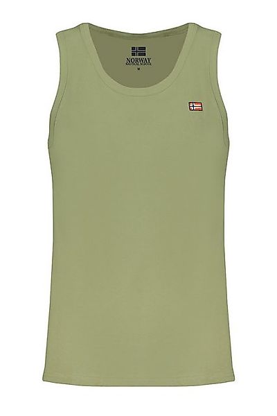 NORWAY 1963 Langarmhemd Grünes Herren-Tanktop mit Stickerei und Rundhals – günstig online kaufen