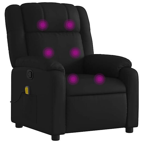 vidaXL Massage-Relaxsessel Kunstleder Schwarz 3206188 günstig online kaufen