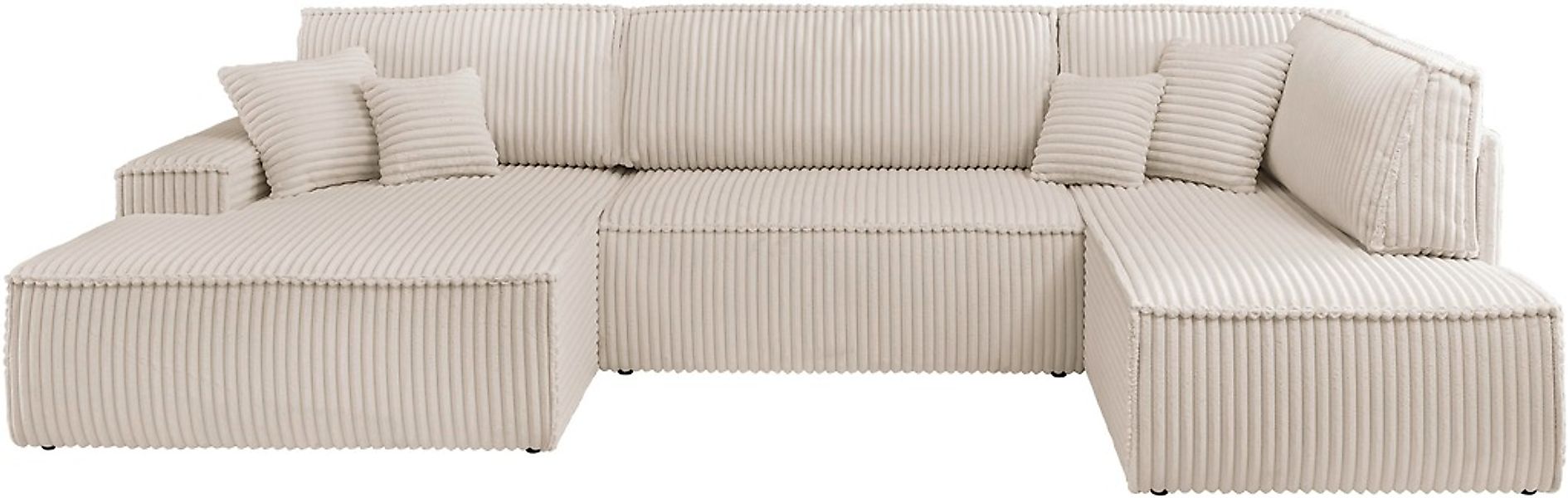 andas Wohnlandschaft »FINNLEY U-Form XXL 329 cm, Schlafsofa, Schlaffunktion günstig online kaufen