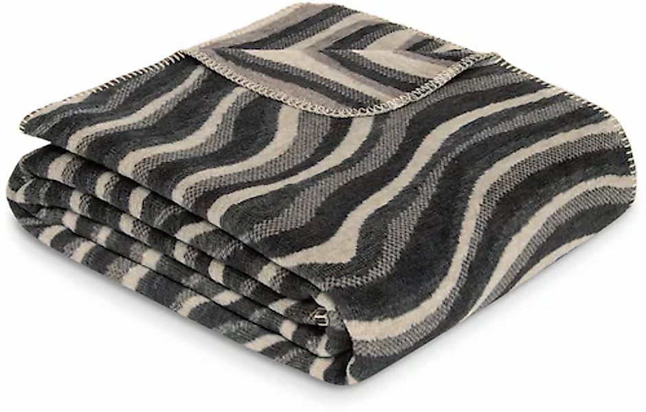 IBENA Wohndecke »Wohndecke Savannah«, stilisiertes Zebramuster günstig online kaufen