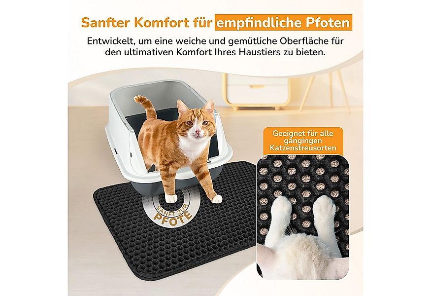 LINUMA Katzenstreu Katzentoilette Katzenstreu Matte Katzenstreumatte Katzen günstig online kaufen