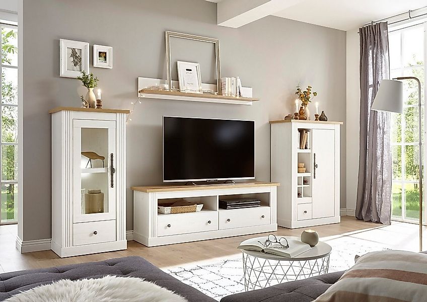 OTTO home Wohnwand Westminster BESTSELLER!, (Set, 4-St., Vitrine, Lowboard, günstig online kaufen