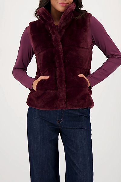 Monari Fellimitatweste "Weste Basic fake fur", Mit Rundhalsausschnitt mit S günstig online kaufen