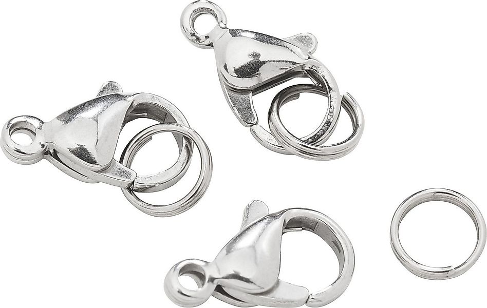 Pracht Schmuckset Karabinerhaken, Edelstahl, 3 Stück günstig online kaufen