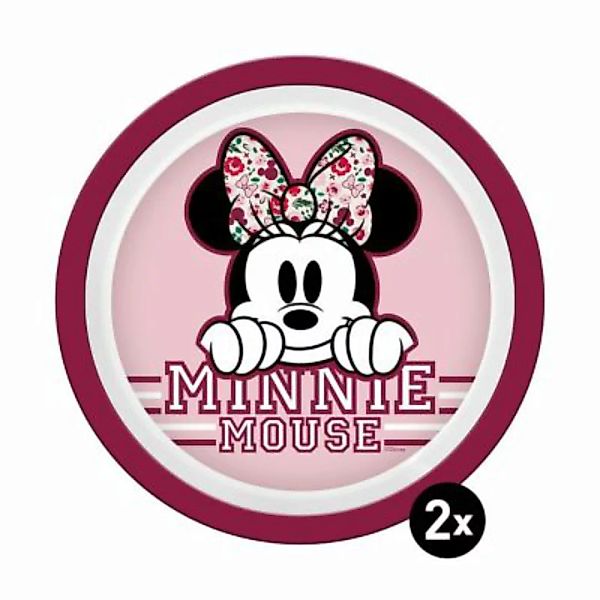 Geda Labels Teller Minnie Kids 2er Set 21,5cm Kinderteller bunt günstig online kaufen