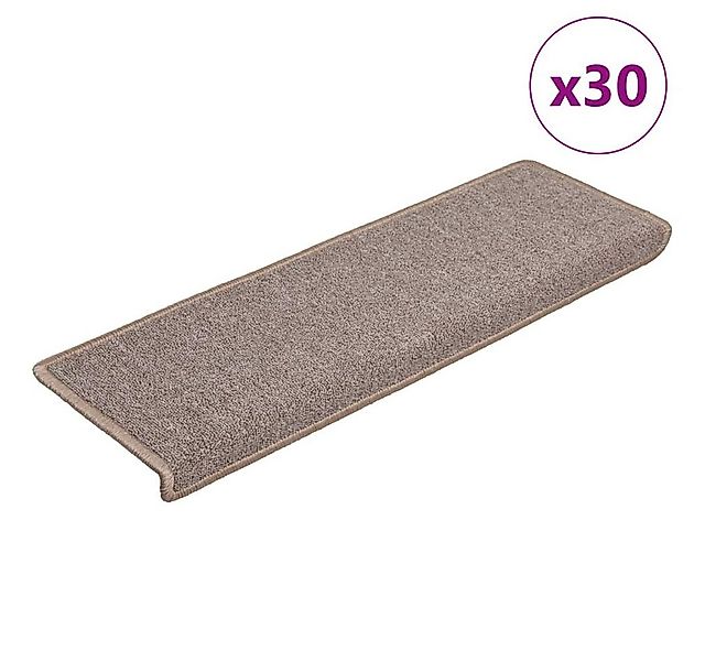 vidaXL Stufenmatte, Stufenmatten 30 Stk. 65x21x4 cm Hellbraun günstig online kaufen