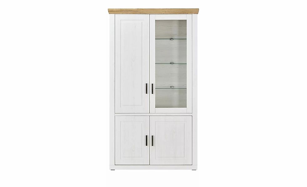 maison bleue Kombi-Vitrine  Xanten ¦ weiß ¦ Maße (cm): B: 118 H: 210 T: 40. günstig online kaufen
