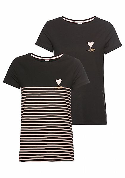 KangaROOS T-Shirt Packung, 2er-Pack, 2 Stk. tlg. aus weicher Baumwollware günstig online kaufen