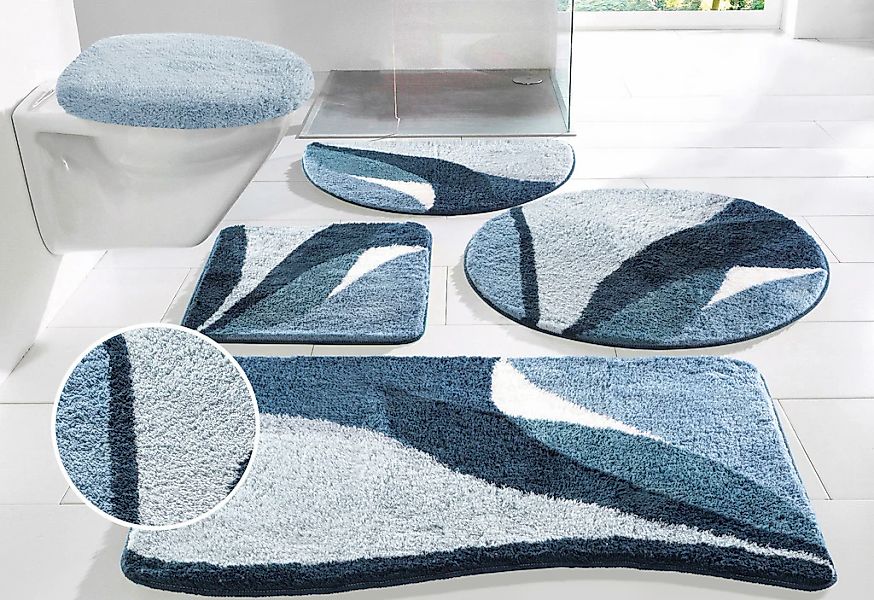 OTTO home Badematte "Magnus, Badvorleger, Badezimmer Teppich" Höhe 20 mm ru günstig online kaufen