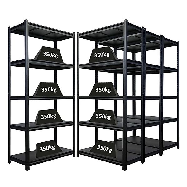 PROREGAL Mega Deal 4x Schwerlastregal Thorin HxBxT 180x90x40cm Fachlast 350 günstig online kaufen