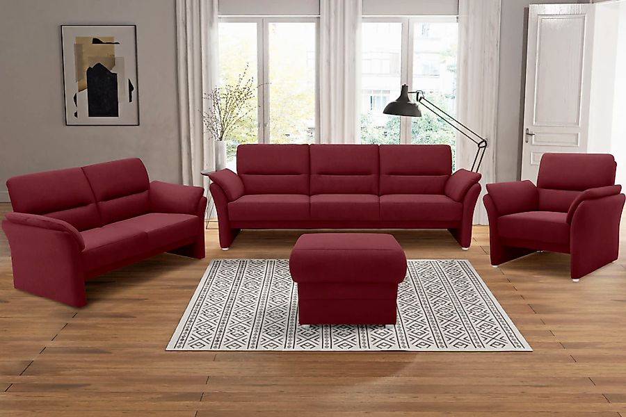 DOMO collection 2-Sitzer "Pina, schmale Armlehnen, mit Federkern, kompakt & günstig online kaufen