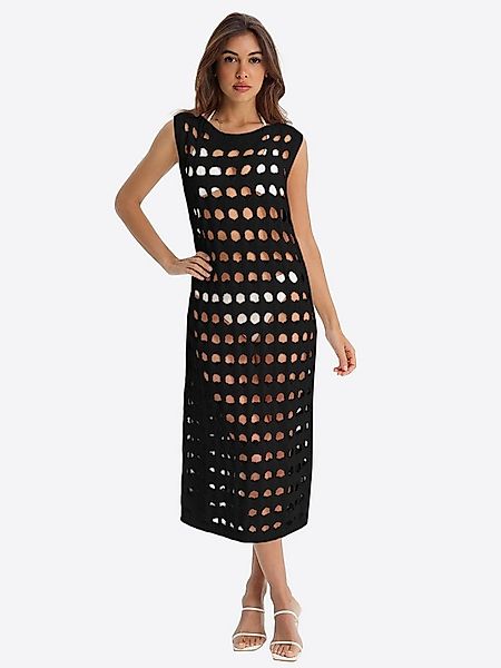 Imily Bela Strandkleid Damen Strand-Cover-up-Kleid mit Lochmuster (Packung, günstig online kaufen