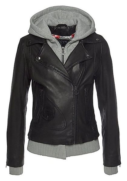 DSCVR Lederjacke »AVA« Mit Sweat-Kapuzen-Einsatz und günstig online kaufen