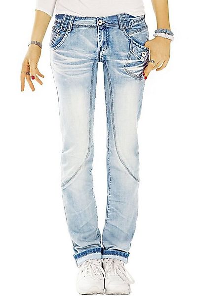 be styled Straight-Jeans low waist Jeanshosen, niedrig gerade geschnitten, günstig online kaufen