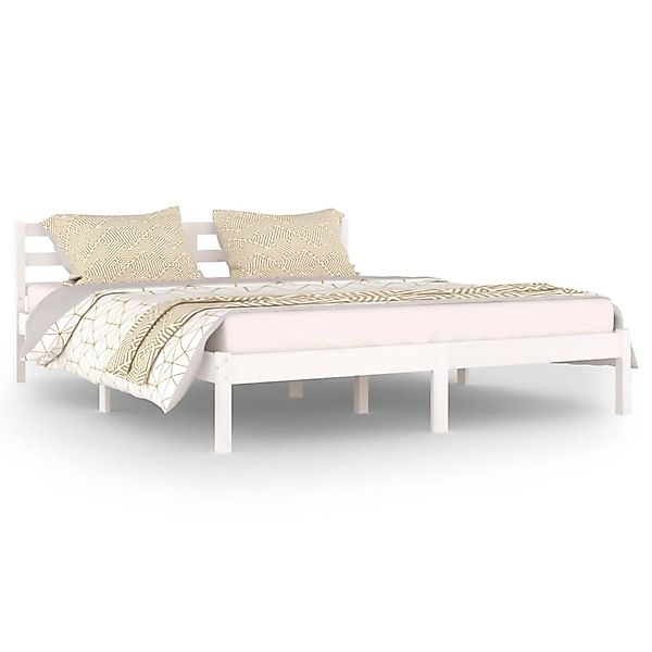 Vidaxl Tagesbett Massivholz Kiefer 160x200 Cm Weiß günstig online kaufen