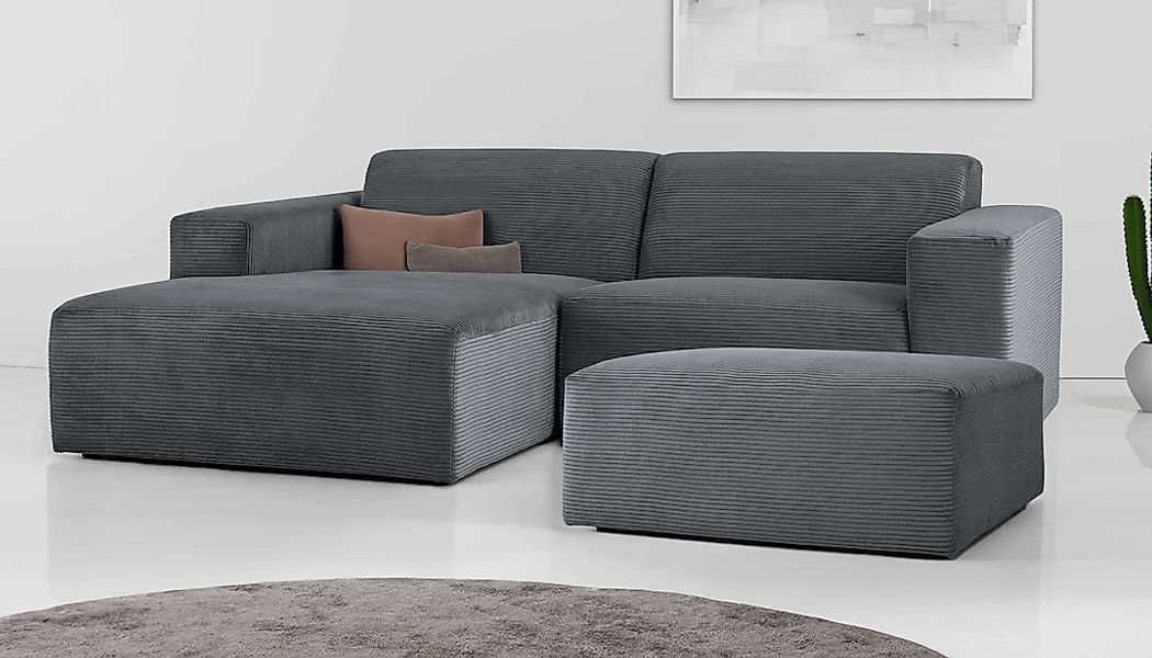 INOSIGN Ecksofa "Koa,228cm, L-Form, Modulsofa, Webstoff, Cord", Designsofa, günstig online kaufen