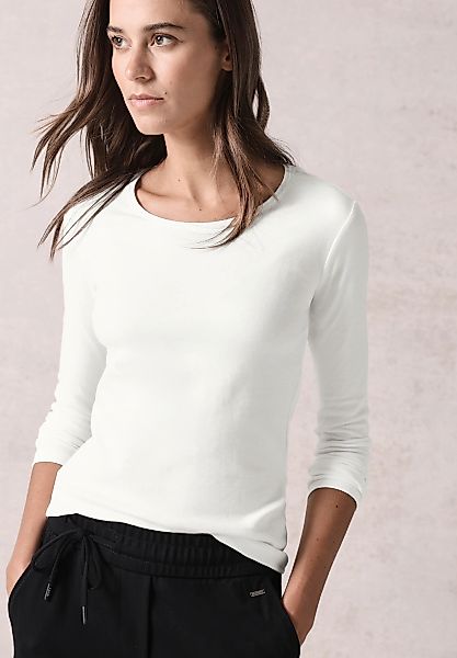 Cecil Langarmshirt "Pia", aus trageangenehmer Baumwollqualität günstig online kaufen