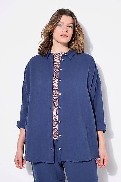 Studio Untold Hemdbluse Musselin Bluse oversized günstig online kaufen