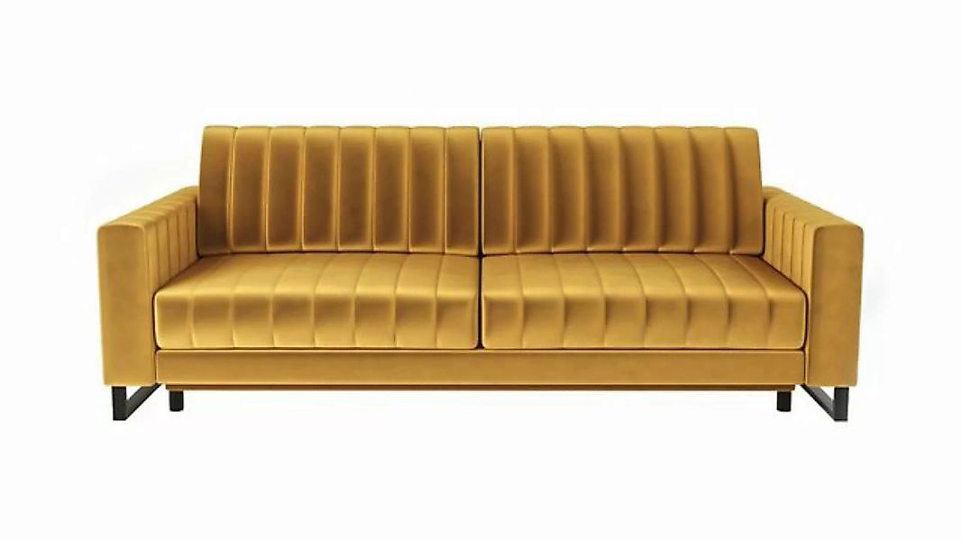 Siblo 3-Sitzer Elegantes Dreisitzer Sofa Mono 3 mit Schlaffunktion - Bettze günstig online kaufen
