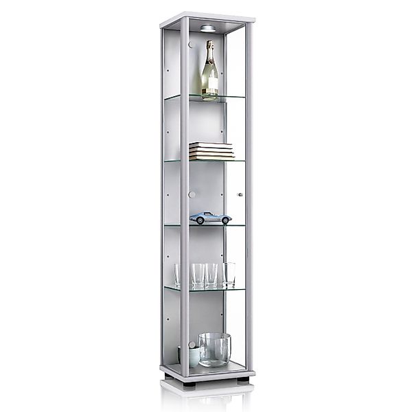 K-Möbel Glasvitrine C1014 (Glasvitrine (176x37x33 cm) günstig online kaufen